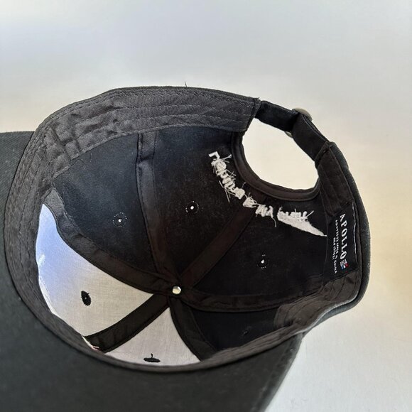 Fiilex Embroidered Dad Cap Apollo USA Adjustable Strap Hat Black One Size - Picture 8 of 10